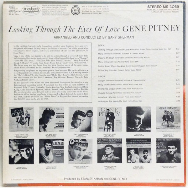 Hi Fi Record Store ジーン ピットニー Gene Pitney Looking Through The Eyes Of Love Early70s Press