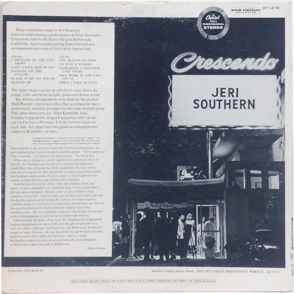 Hi-Fi Record Store | ジェリ・サザーン(Jeri Southern) | At The