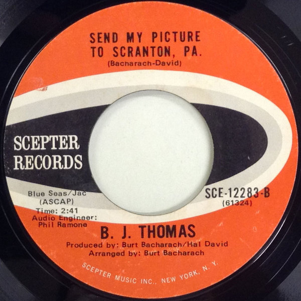 Hi Fi Record Store B J トーマス B J Thomas I Just Can T Help Believing Send My Picture To Scranton Pa Hi Fi Record Store B J トーマス B J Thomas I Just Can T Help Believing Send My Picture To Scranton Pa