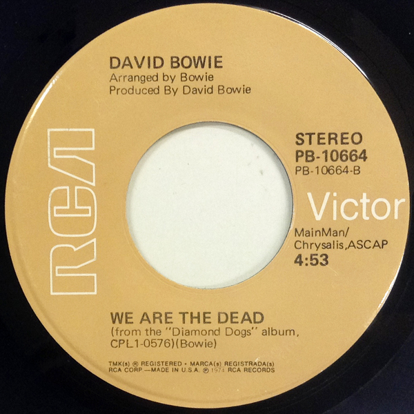 Hi Fi Record Store デヴィッド ボウイ David Bowie Tvc15 We Are The Dead